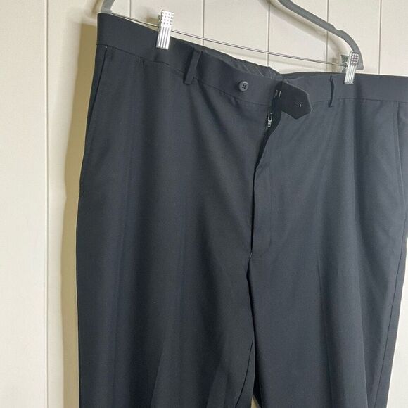 Stafford Performance Men's 42x32 Regular Fit Ankle Dress Pants Comfort Grey - Picture 8 of 14